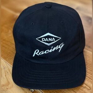 Vintage Dana Racing Black SnapBack Hat NWOT